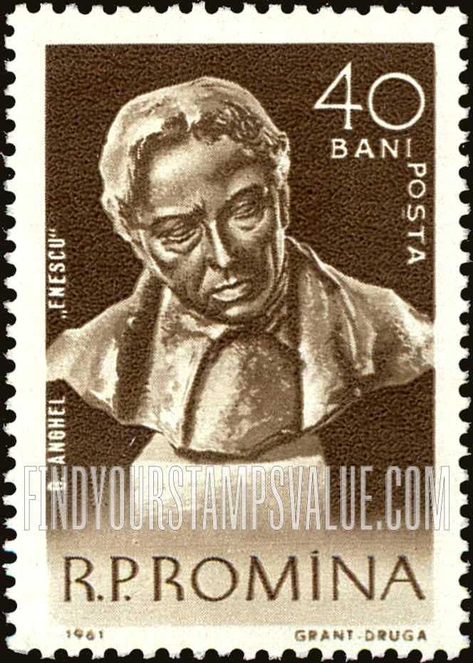 FindYourStampsValue: Modern Sculptures: George Enescu, A. Angnel