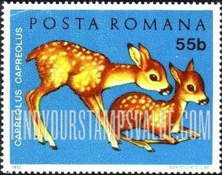 FindYourStampsValue: Young Animals: Roe fawns