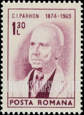FindYourStampsValue: Doctor C. I. Parhon (1874-1969)