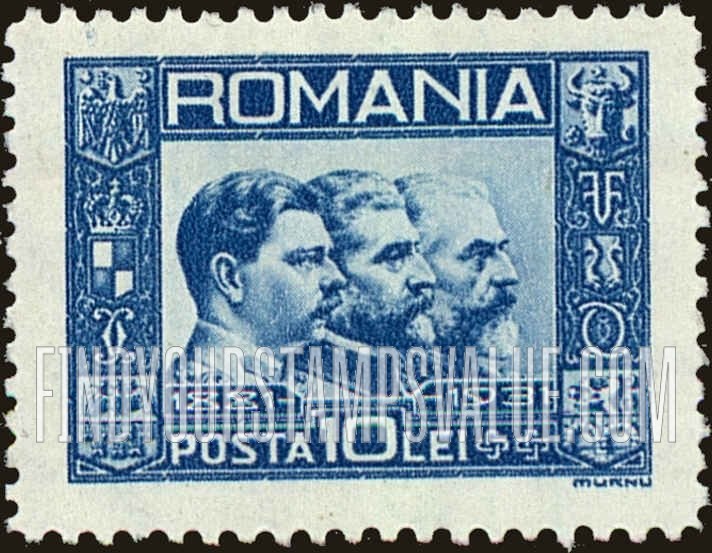 FindYourStampsValue: King Carol II, King Ferdinand and King Carol I