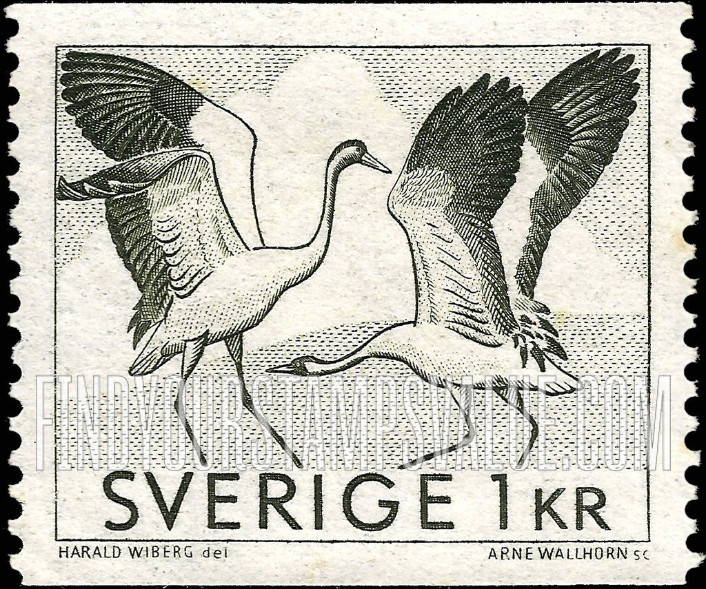 FindYourStampsValue: Dancing cranes