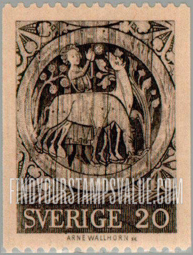 FindYourStampsValue: St. Stephen as a boy tending horses, medallion from Da¨desio Church