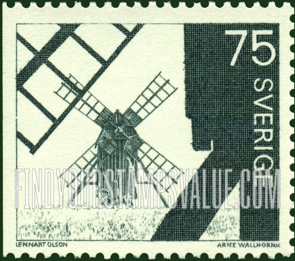 FindYourStampsValue: Windmills, Ölana Island