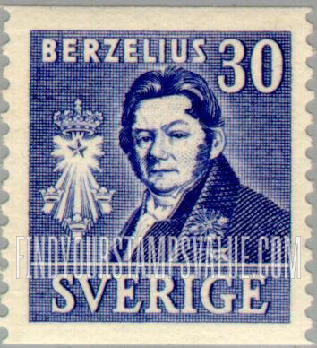 FindYourStampsValue: J. J. Berzelius
