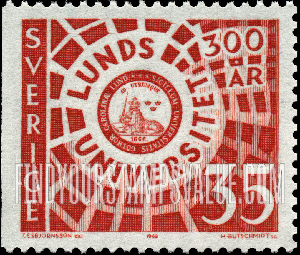 FindYourStampsValue: Seal of Lund University