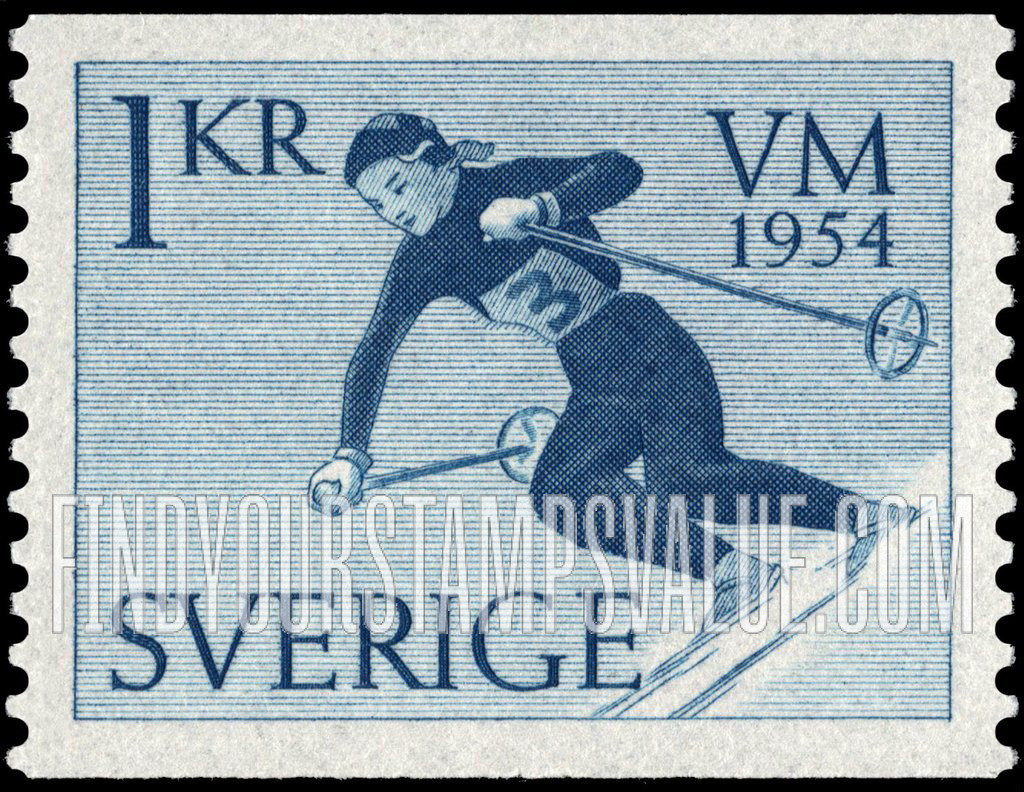 FindYourStampsValue: Girl skier