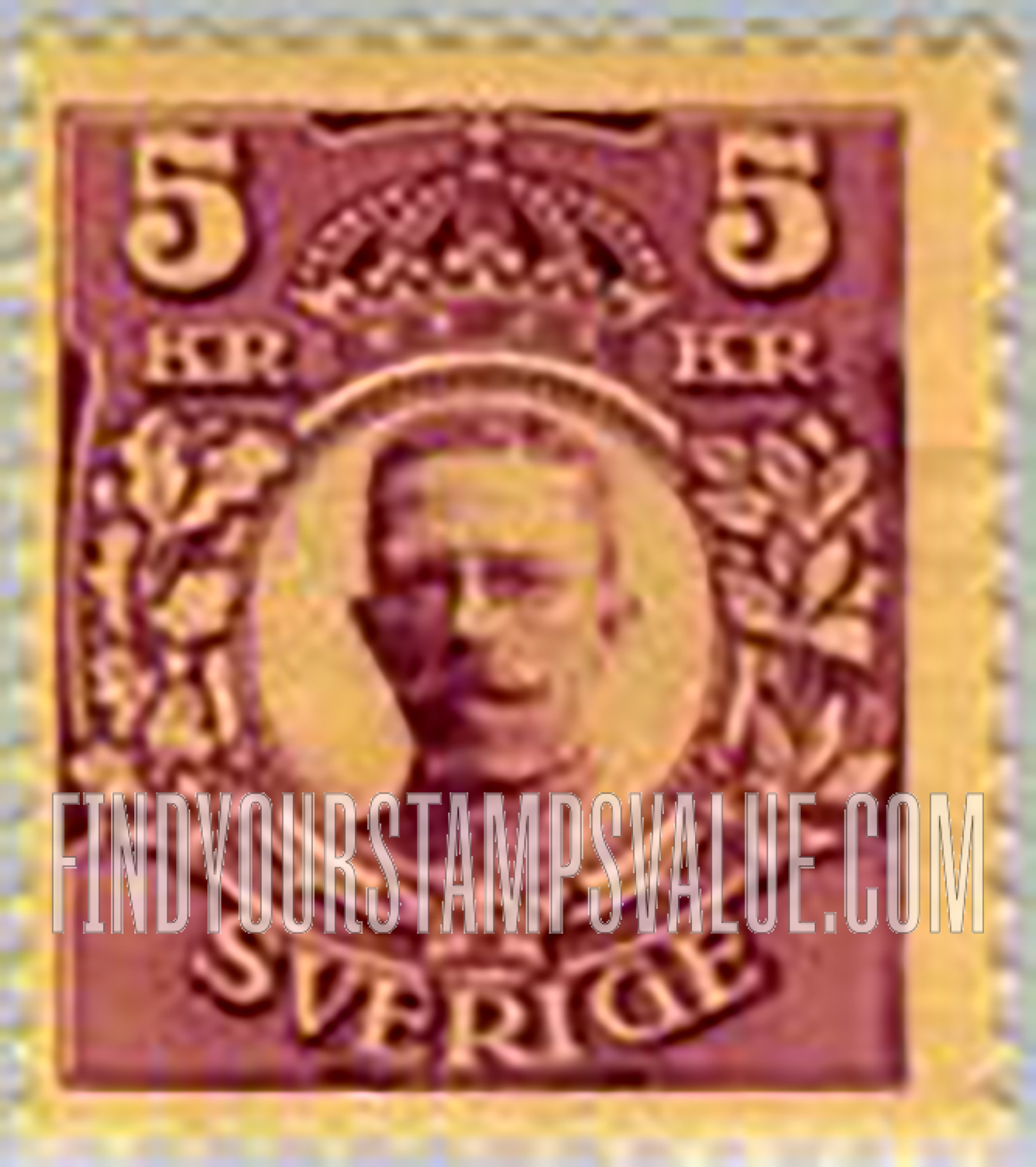 FindYourStampsValue: Gustaf V