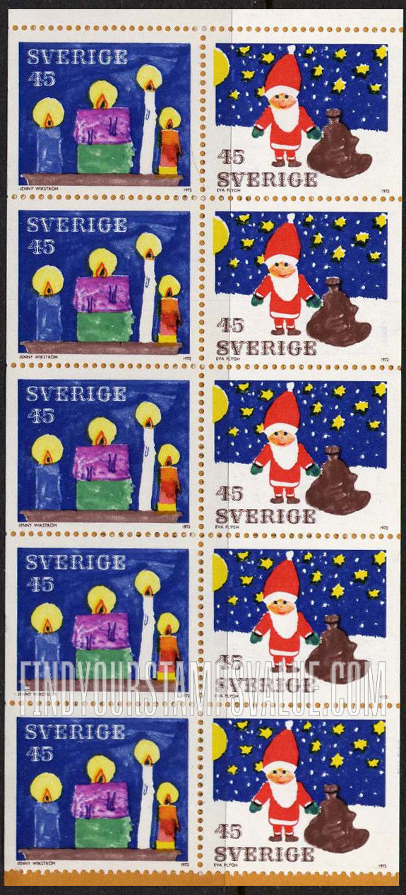 FindYourStampsValue: Candles, Santa Claus
