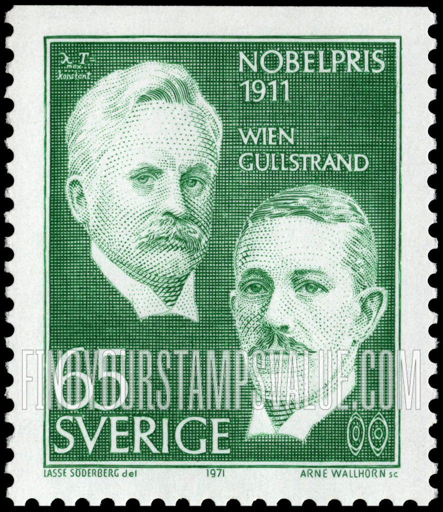 FindYourStampsValue: Wilhelm Wien and Allvar Gullstrand