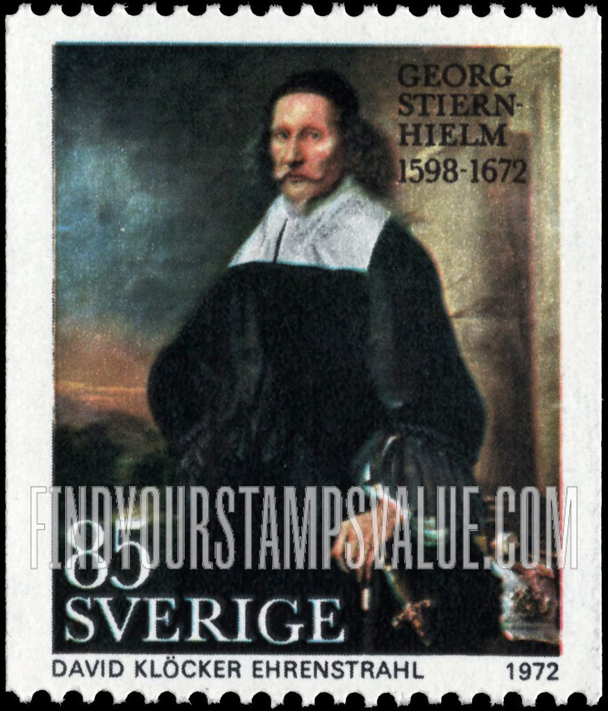 FindYourStampsValue: Georg Stiernhielm, by David K. Ehrenstrahl