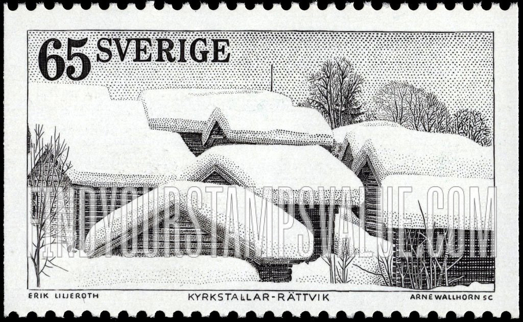 FindYourStampsValue: Church stables, Rättvik
