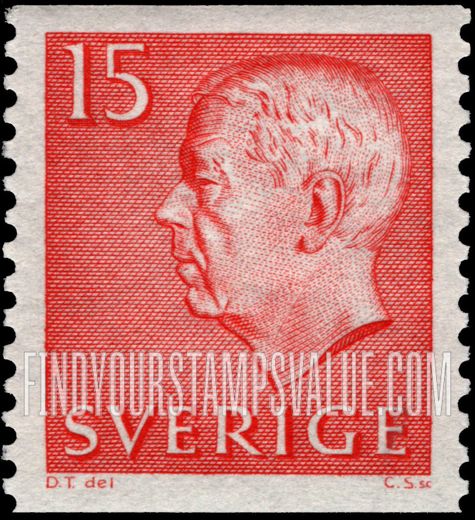 FindYourStampsValue: Gustaf VI Adolf (Letters, numerals in white)