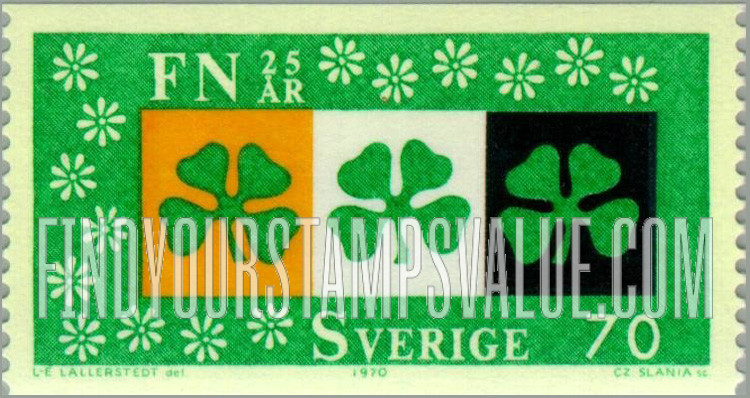 FindYourStampsValue: Four-leaf clovers symbolizing efforts for equality and brotherhood
