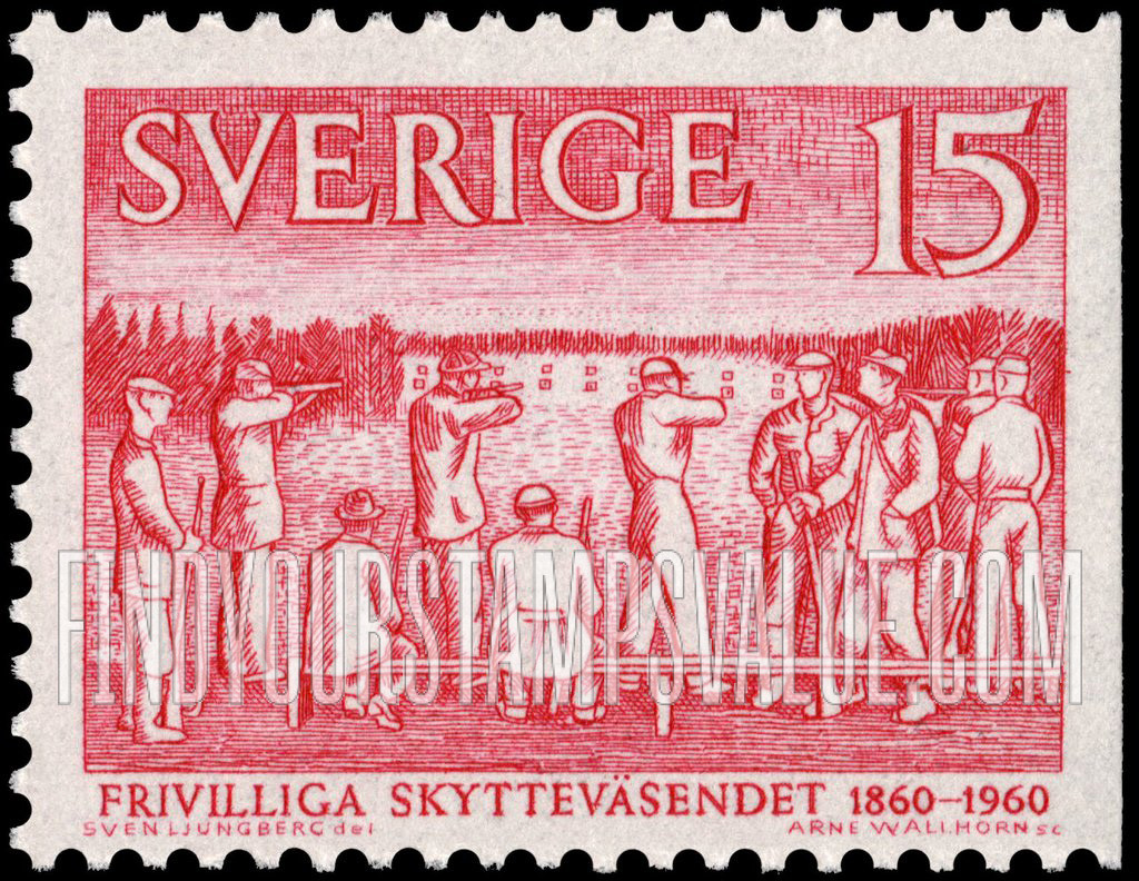 FindYourStampsValue: Parade of riflemen