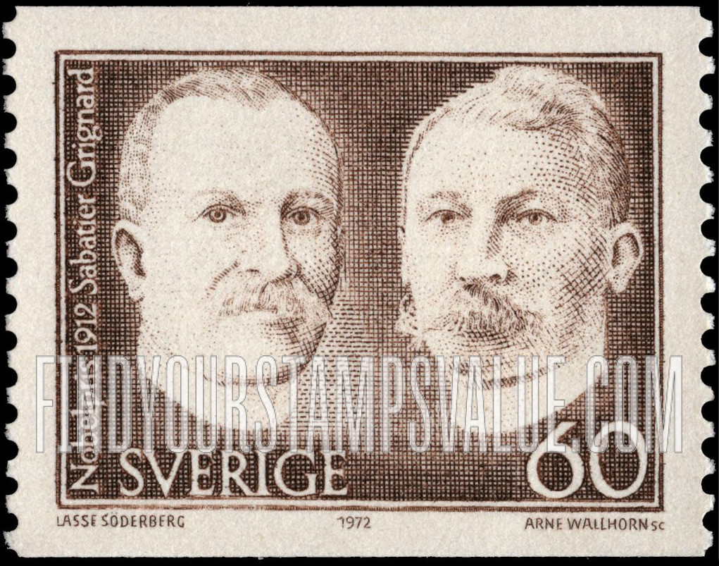 FindYourStampsValue: Paul Sabatier and Victor Grignard