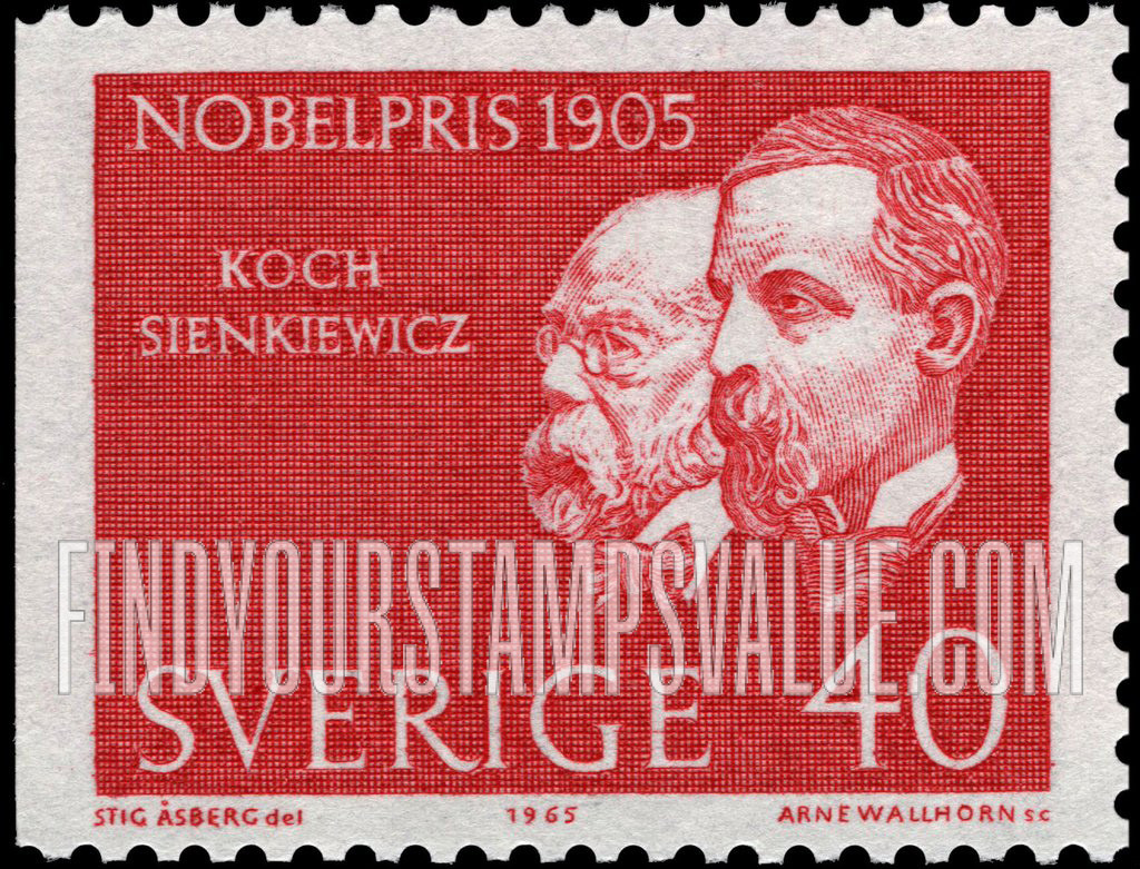 FindYourStampsValue: Robert Koch, Henryk Sienkiewicz