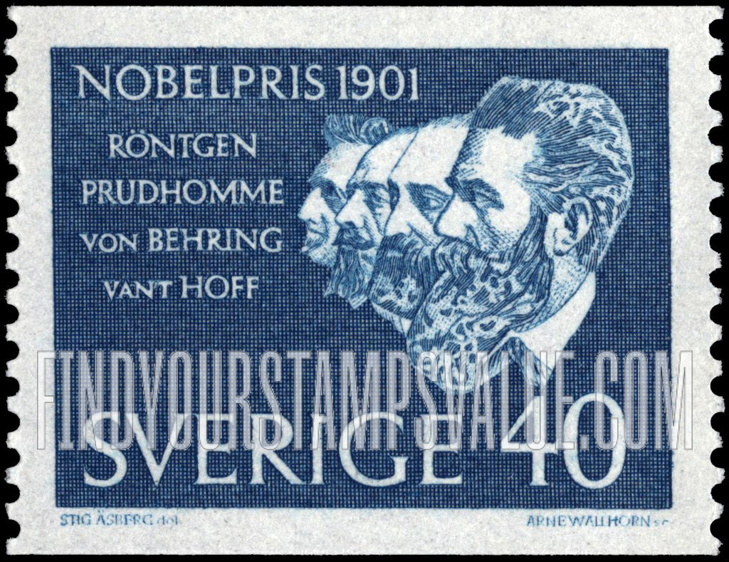 FindYourStampsValue: Roentgen, Prudhomme, von Behring, van’t Hoff