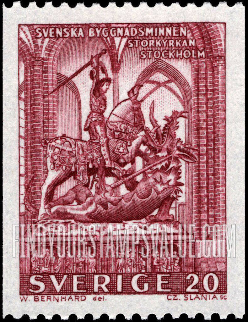 FindYourStampsValue: St. George, Great Church, Stockholm