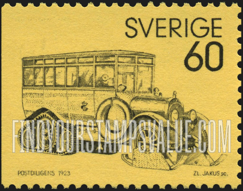 FindYourStampsValue: Mail Coach, 1923