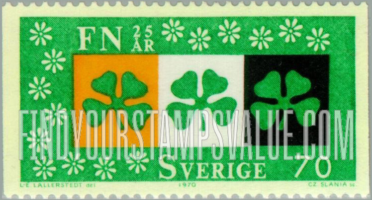 FindYourStampsValue: Four-leaf clovers symbolizing efforts for equality and brotherhood