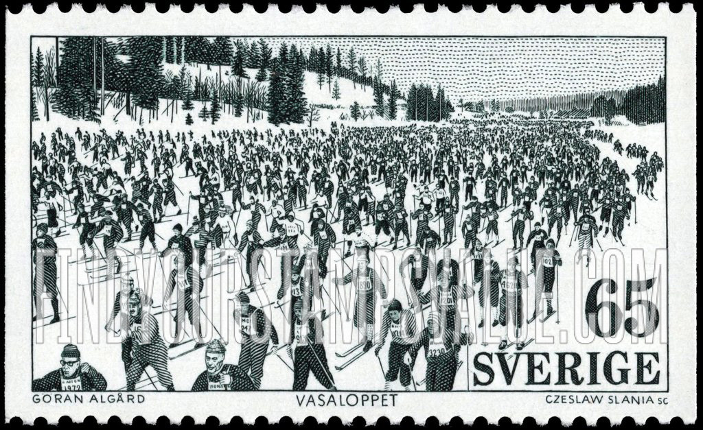 FindYourStampsValue: Vaasa Ski Race, Dalecarlia