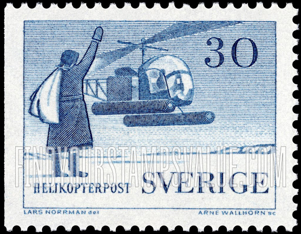 FindYourStampsValue: Helicopter Mail Service