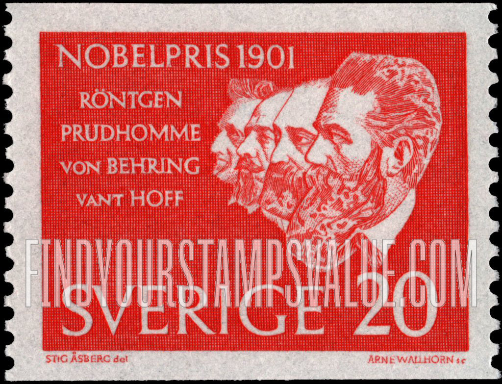 FindYourStampsValue: Roentgen, Prudhomme, von Behring, van’t Hoff