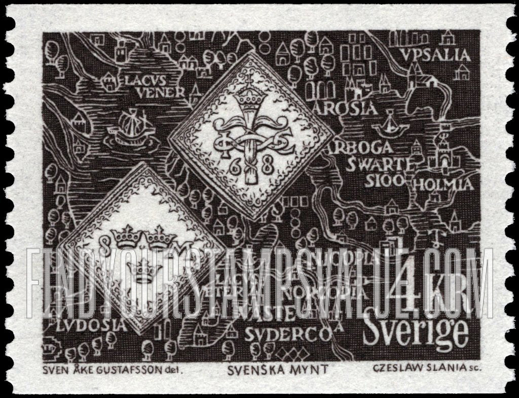 FindYourStampsValue: Blood-money Coins and Old Map of Sweden