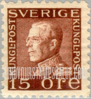 FindYourStampsValue: King Gustaf V