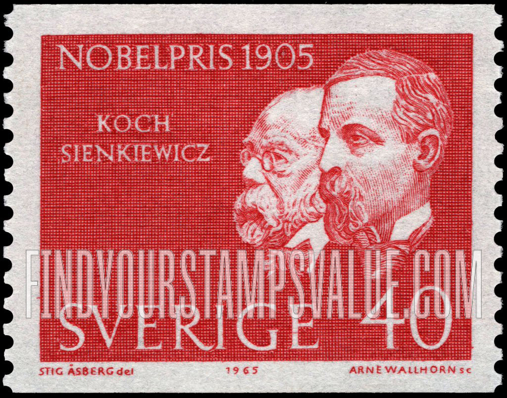 FindYourStampsValue: Robert Koch, Henryk Sienkiewicz