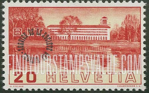 FindYourStampsValue: For The League of Nations: View of Labor Building from Lake Geneva