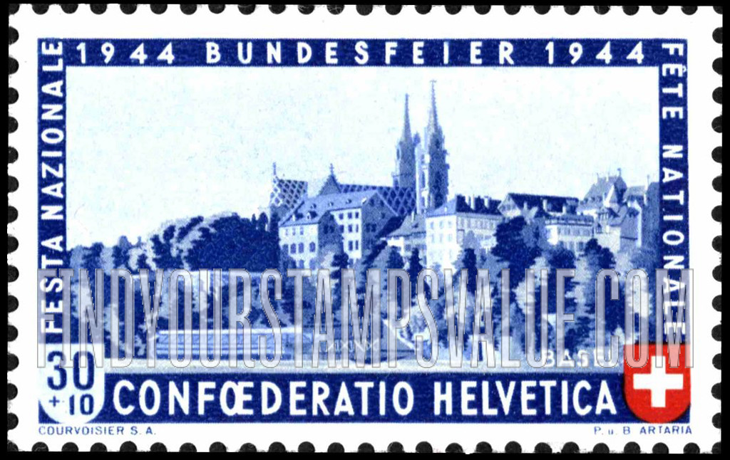 FindYourStampsValue: Semi-Postal: Basel