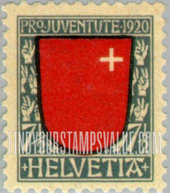 FindYourStampsValue: Semi-Postal: Schwyz
