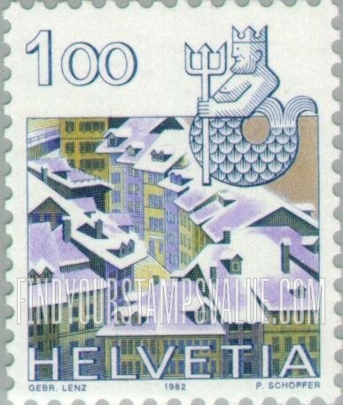 FindYourStampsValue: Federal Administration: Aquarius, Old Bern