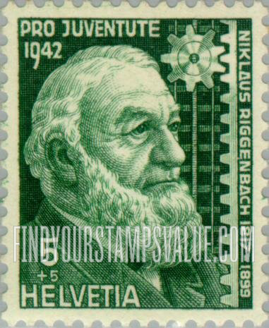 FindYourStampsValue: Semi-Postal: Niklaus Riggenbach
