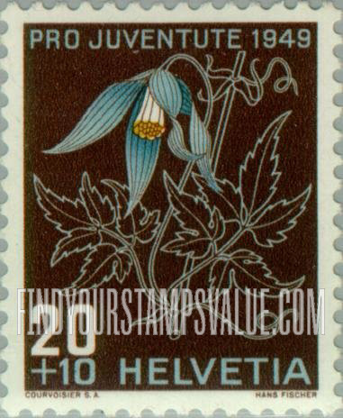 FindYourStampsValue: Semi-Postal: Alpine clematis