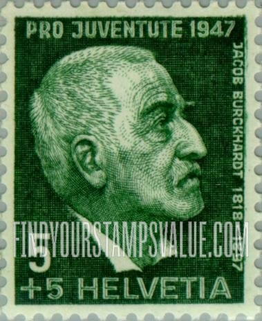 FindYourStampsValue: Semi-Postal: Jakob Burckhardt