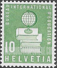 FindYourStampsValue: For The International Bureau of Education: Globe and Books