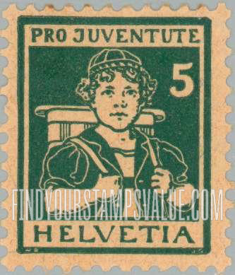 FindYourStampsValue: Semi-Postal: Dairy Boy (Bern)