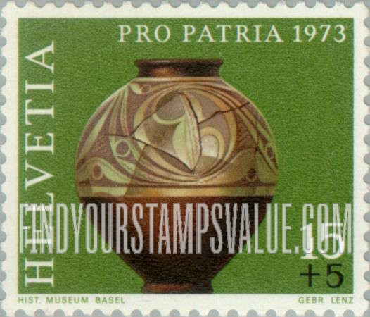 FindYourStampsValue: Semi-Postal: Rauraric (Gallic) Jug