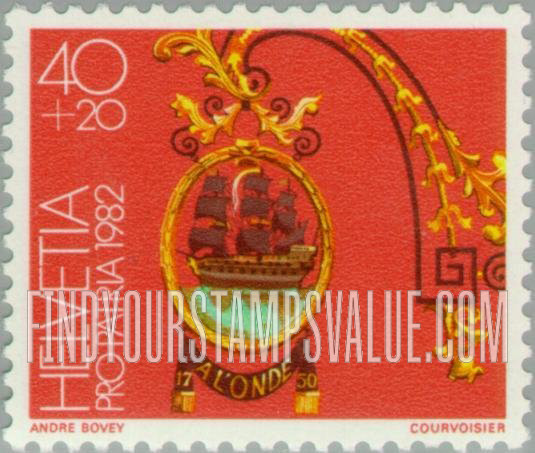 FindYourStampsValue: Semi-Postal: A L’Onde, St. Saphorin
