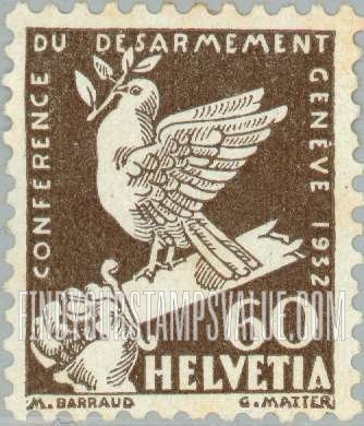FindYourStampsValue: Federal Administration: Dove on Broken Sword