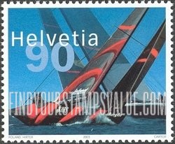 FindYourStampsValue: Federal Administration: Switzerland’s Victory in 2003 America’s Cup Yacht Races