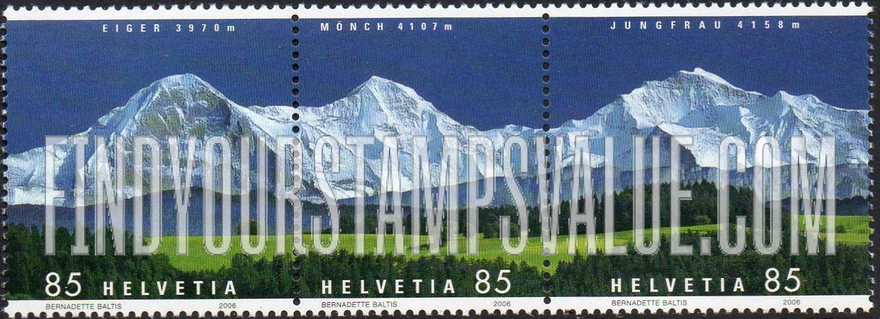 FindYourStampsValue: Federal Administration: Mountains, Illustration reduced