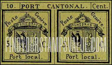 FindYourStampsValue: Cantonal Administration, Geneva: Coat of Arms