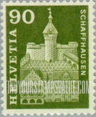 FindYourStampsValue: Federal Administration: Munot tower, Schaffhausen