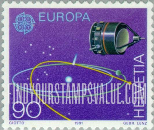 FindYourStampsValue: Federal Administration, Europa: Giotto probe