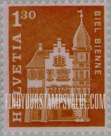 FindYourStampsValue: Federal Administration: Woodcutters’ Guildhall, Biel
