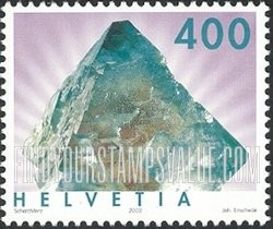 FindYourStampsValue: Federal Administration, Minerals: Green fluorite