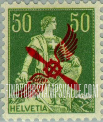 FindYourStampsValue: Air Post: Helvetia